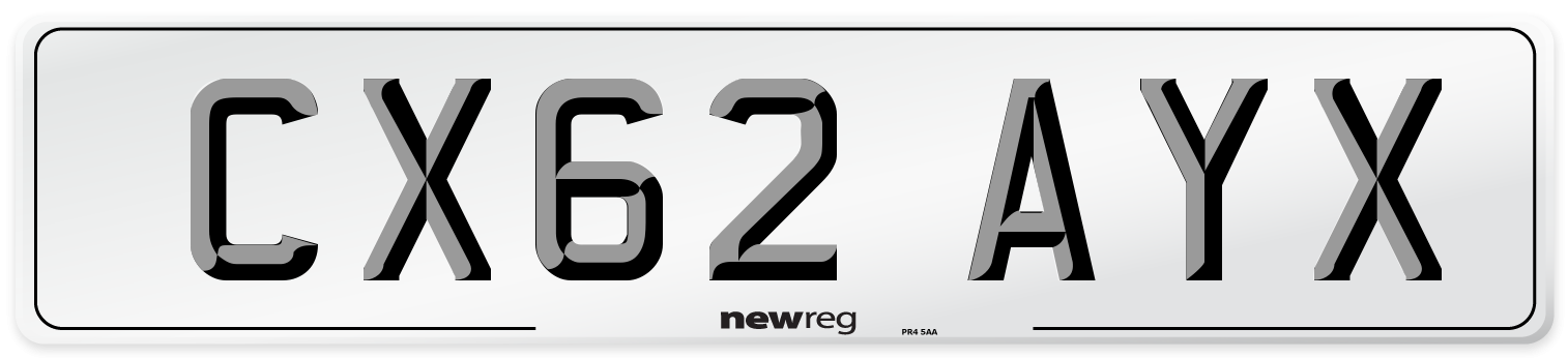 CX62 AYX Number Plate from New Reg